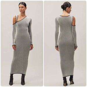 New! BAOBAB Ima Black and White Cut Out Maxi Dress 🖤 Small NWT!